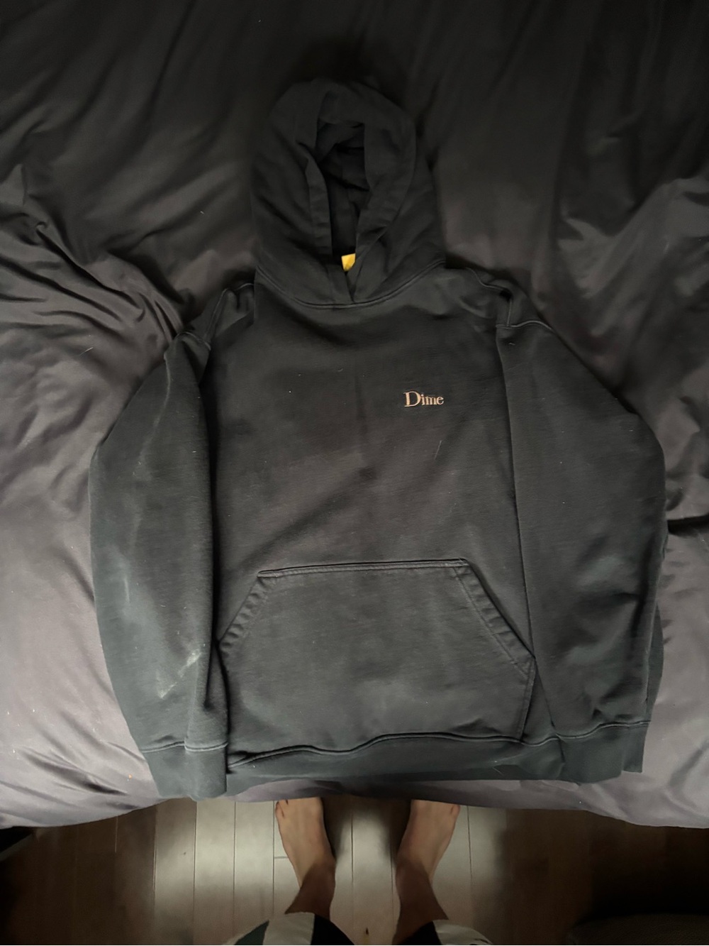 Black dime Hoodie - Men's Pullover Sweatshirt